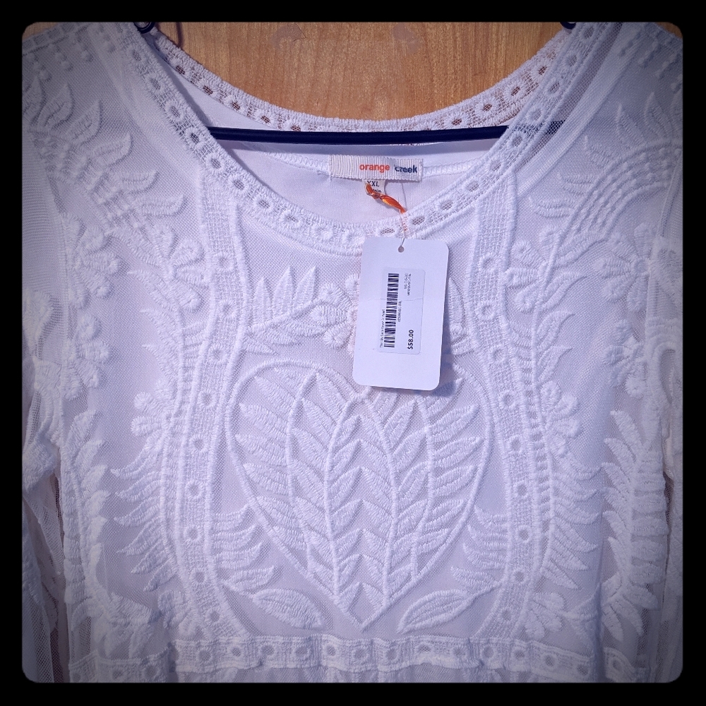 White women's dress - NWT XXL